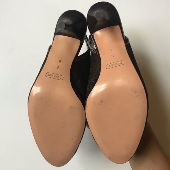 COACH WOMENS SHOES BROWN SIZE 6B  Q210 BROOK - Picture 6 of 6